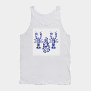 Blue Lobsters Tank Top